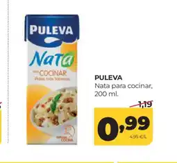 Alimerka PULEVA Nata para cocinar oferta