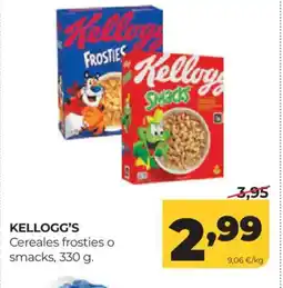 Alimerka KELLOGG'S Cereales frosties o smack oferta