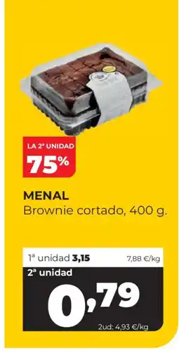 Alimerka MENAL Brownie cortado oferta