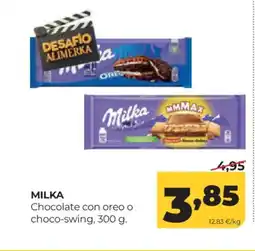 Alimerka MILKA Chocolate con oreo o choco-swing oferta
