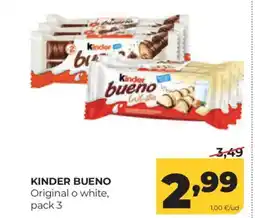 Alimerka KINDER BUENO Original o white oferta