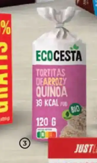 Alimerka ECOCESTA Tortitas de arroz y quinoa oferta