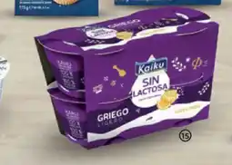 Alimerka KAIKU Yogur griego ligero s/lactosa con limón oferta