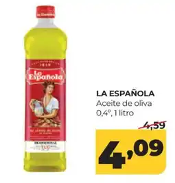 Alimerka LA ESPAÑOLA Aceite de oliva 0,4° oferta
