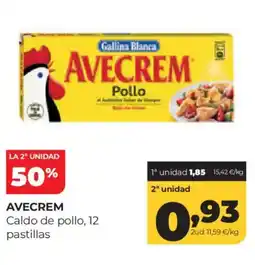 Alimerka AVECREM Caldo de pollo, 12 pastillas oferta