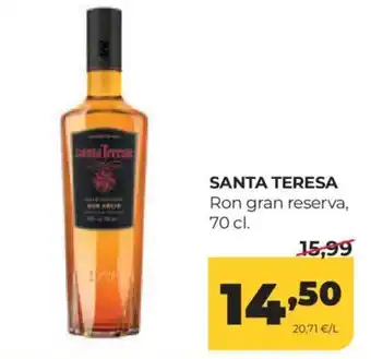 Alimerka SANTA TERESA Ron gran reserva oferta