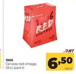 Alimerka 1906 Cerveza red vintage oferta
