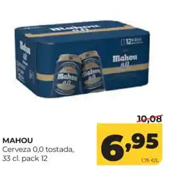 Alimerka MAHOU Cerveza 0,0 tostada oferta
