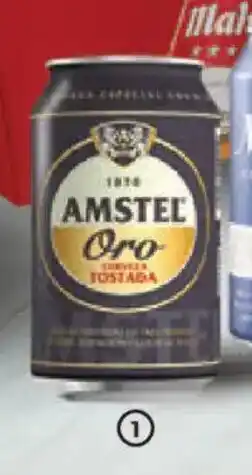 Alimerka AMSTEL Cerveza tostada oro oferta