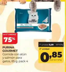 Alimerka PURINA GOURMET Comida con atún y salmón para gatos oferta