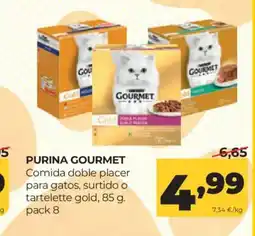 Alimerka PURINA GOURMET Comida doble placer para gatos, surtido o tartelette gold oferta