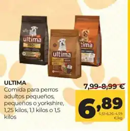 Alimerka ULTIMA Comida para perros adultos pequeños, pequeños o yorkshire oferta