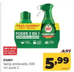 Alimerka FAIRY Spray prelavado oferta