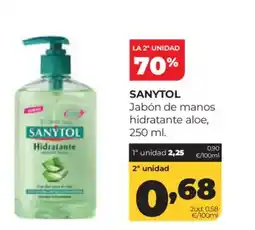Alimerka SANYTOL Jabón de manos hidratante aloe oferta