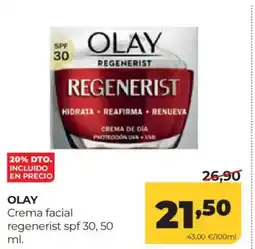 Alimerka OLAY Crema facial regenerist spf 30 oferta
