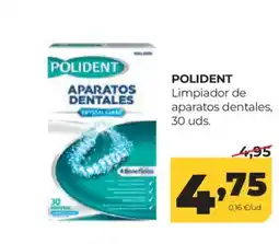 Alimerka POLIDENT Limpiador de aparatos dentales, 30 uds. oferta