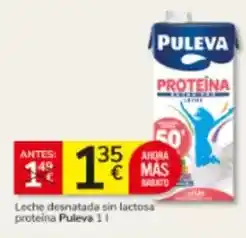 Consum Puleva - leche desnatada sin lactosa proteína oferta