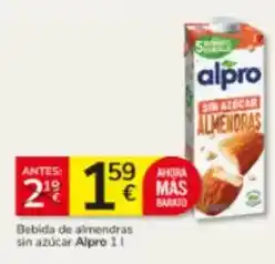 Consum Alpro - bebida de almendras sin azucar oferta