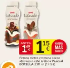 Pascual - bebida lactea cremosa cacao africano o cafe arabica