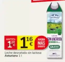 Consum La asturiana - leche desnatada sin lactosa oferta