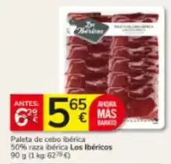 Consum Los lositos - paleta de cebo iberica 50% raza iberica oferta