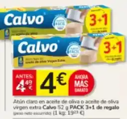Consum Calvo - atun claro en aceite de oliva o aceite de oliva virgen extra oferta