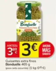 Consum Bonduelle - guisantes extra finos oferta