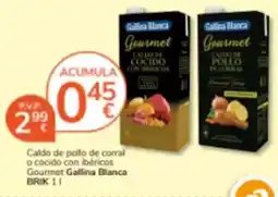 Consum Gallina blanca - caldo de pollo de corral o cocido con ibericos gourmet oferta