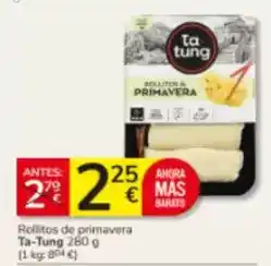 Consum Ta tung - rollitos de primavera oferta