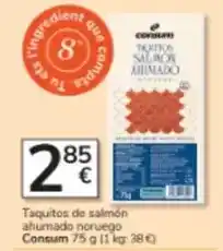 Consum Consum - taquitos de salmon ahumado noruego oferta