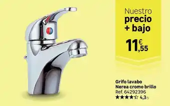 Grifo lavabo nerea cromo brillo