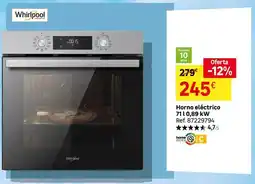 Leroy Merlin Whirlpool - horno electrico 710,98 kw oferta