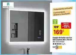 Leroy Merlin Control - espejo de baño con luz led oferta