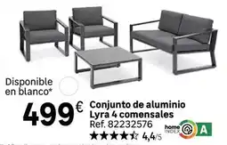 Leroy Merlin Blanco - conjunto de aluminio lyra 4 comensales oferta