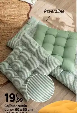 Leroy Merlin Cojín de suelo lunor 60 x 60 cm oferta