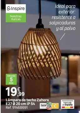 Leroy Merlin Ideal - lampara de techo zahora e27 oferta