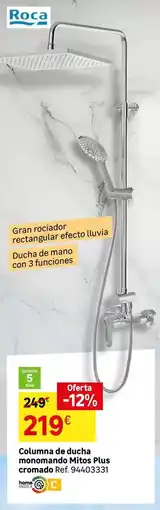 Leroy Merlin Roca - columna de ducha manzana higiene plus oferta