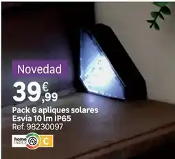 Leroy Merlin Solares - pack 6 apliques esvia 10 lm ip65 oferta