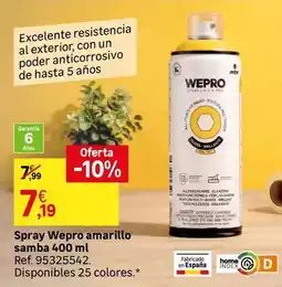 Leroy Merlin Brillante - spray wepro amarillo samba oferta
