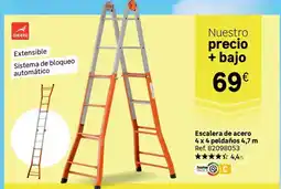 Leroy Merlin Sistema - escalera de acero 4x4 pedanos 4x7 m oferta