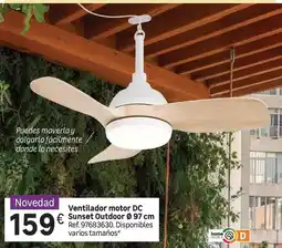 Leroy Merlin Home - ventilador motor dc sunset outdoor oferta