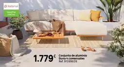 Leroy Merlin Conjunto de aluminio duna 4 conensales oferta