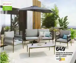 Leroy Merlin Home - conjunto de aluminio heno o comensales oferta