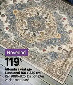 Leroy Merlin Vintage - alfombra luna azul 160 x 230 cm oferta