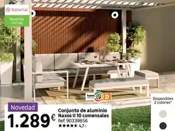 Leroy Merlin Conjunto de aluminio naxos ii 10 comensales oferta