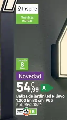 Leroy Merlin Home - balizia de jardín led rilievo oferta