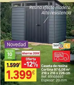 Leroy Merlin Home - caseta de resina cortina oferta