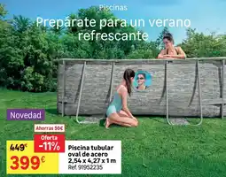 Leroy Merlin Piscina tubular oval de acero oferta
