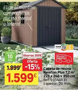 Leroy Merlin Home - caseta de resina plus oferta