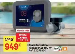 Leroy Merlin Plus - clorador salino facileo 100 m3 oferta